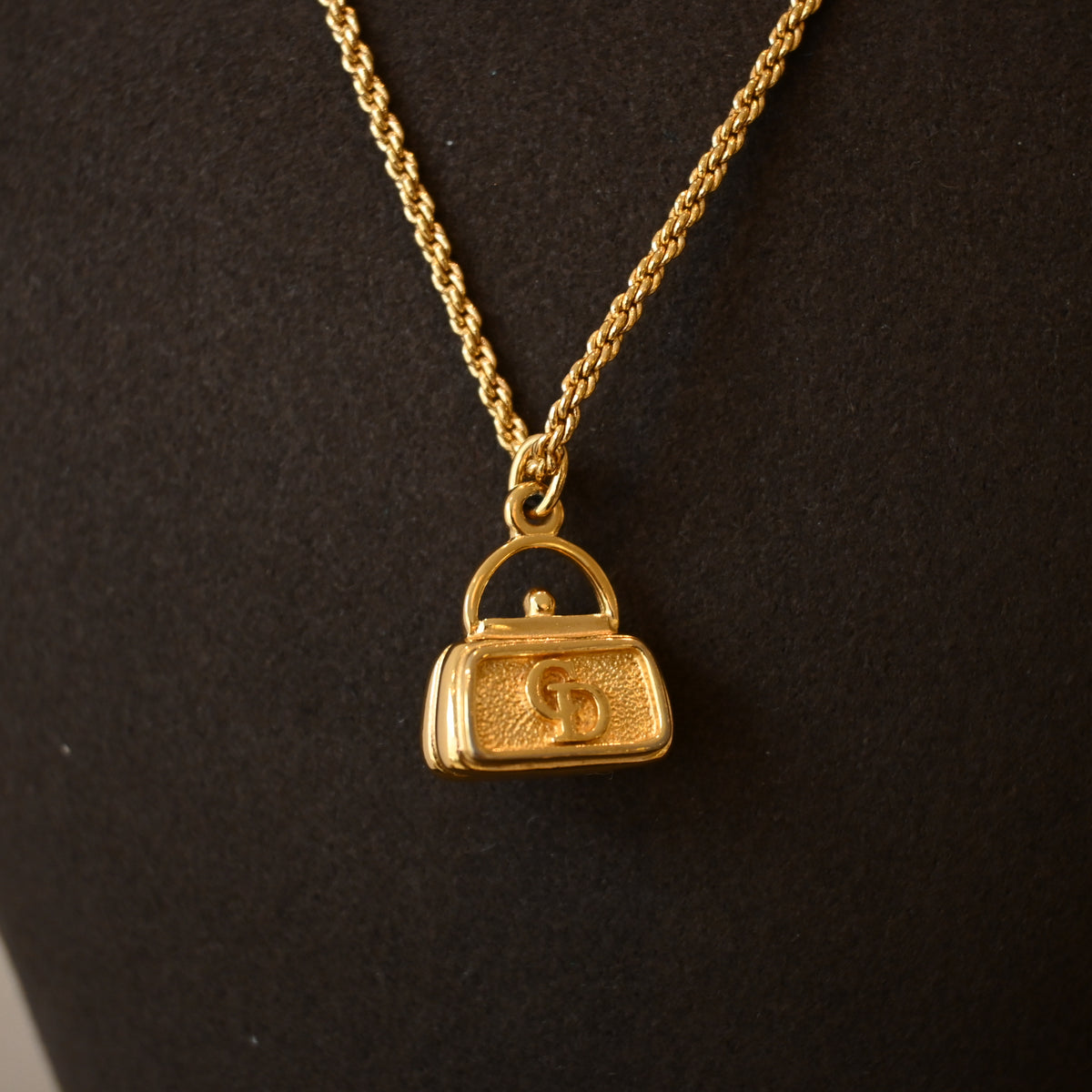 Christian Dior Mini Bag Pendant Necklace