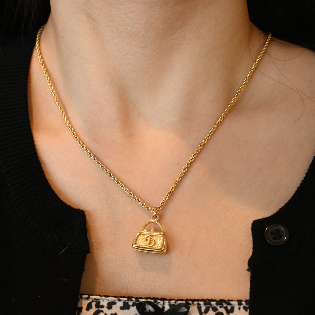 Christian Dior Mini Bag Pendant Necklace