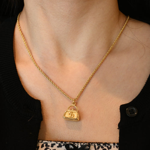 Christian Dior Mini Bag Pendant Necklace