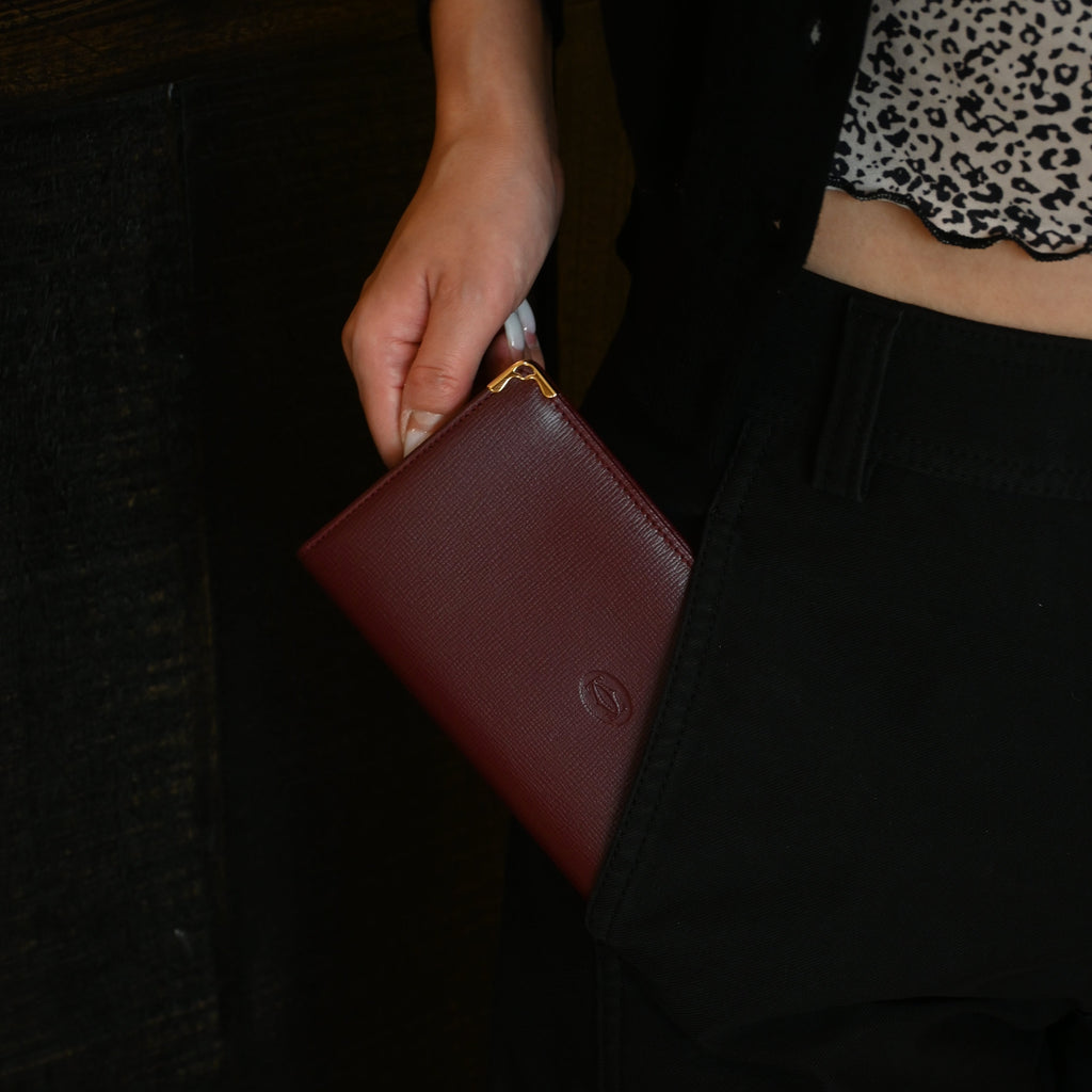 Cartier Must Line Burgundy Long Wallet