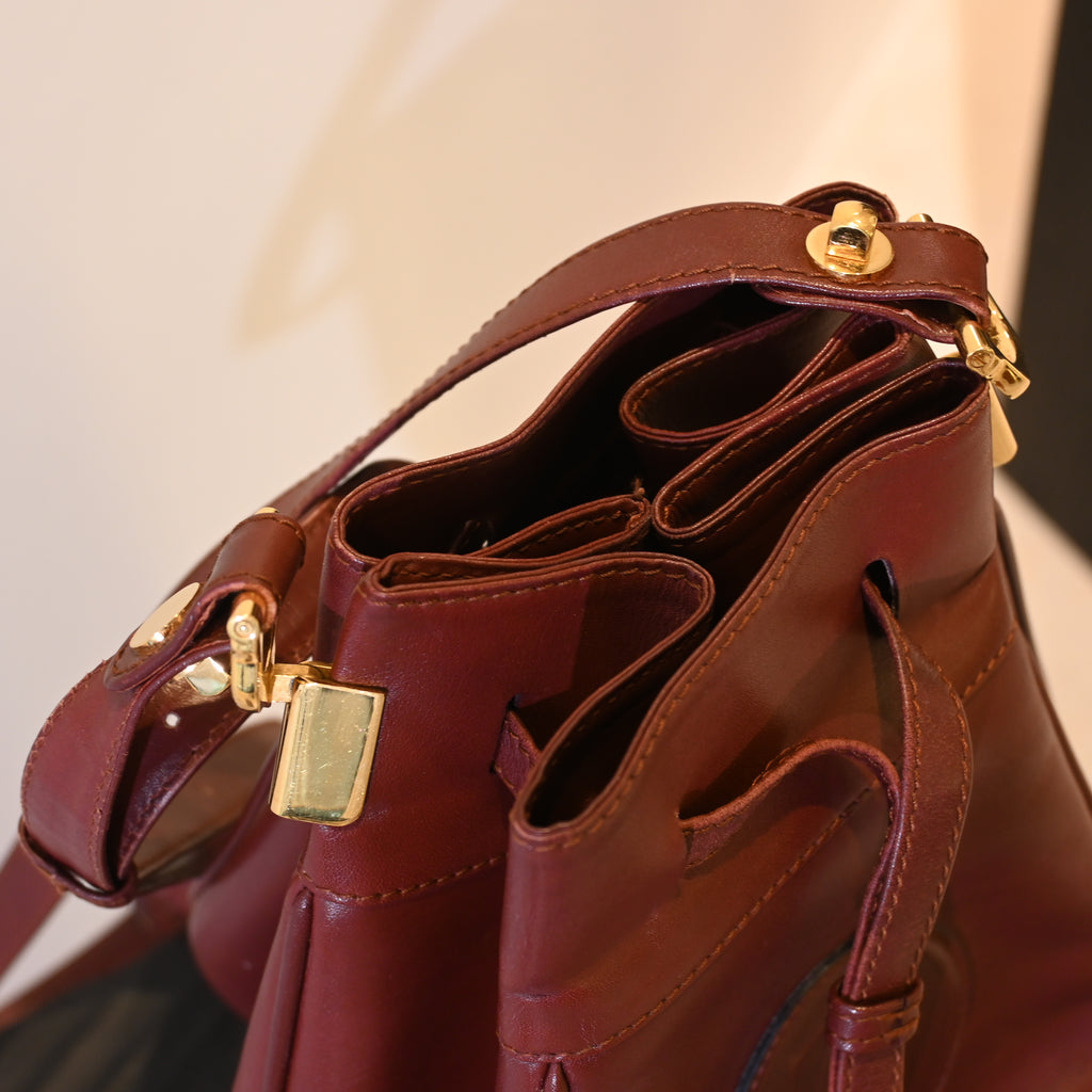 Cartier Bordeaux Bucket Bag - Leluxe Vintage Sdn. Bhd.
