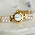 Mikimoto Double Pearl Bracelet JAL Watch Ref. 4N20-0941