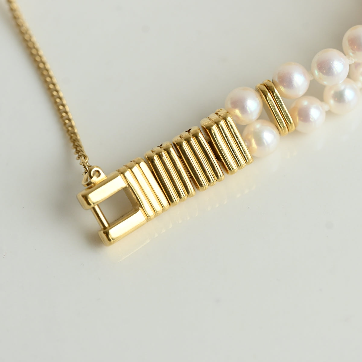 Mikimoto Double Pearl Bracelet JAL Watch Ref. 4N20-0941