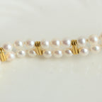 Mikimoto Double Pearl Bracelet JAL Watch Ref. 4N20-0941
