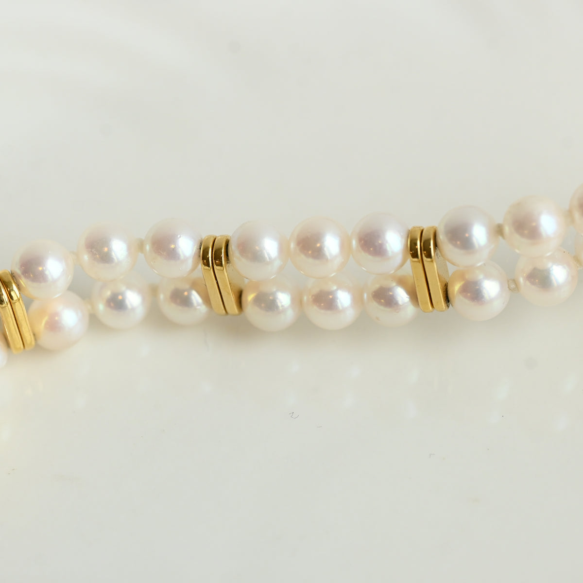 Mikimoto Double Pearl Bracelet JAL Watch Ref. 4N20-0941