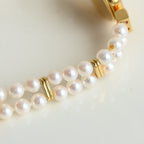 Mikimoto Double Pearl Bracelet JAL Watch Ref. 4N20-0941