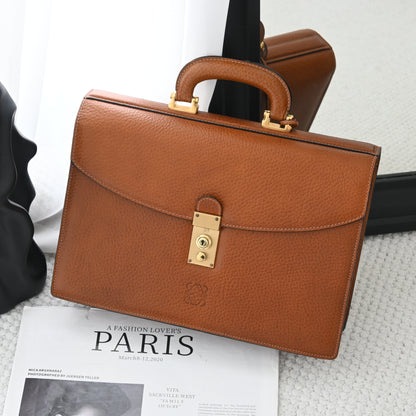 Loewe Anagram Briefcase Document Bag