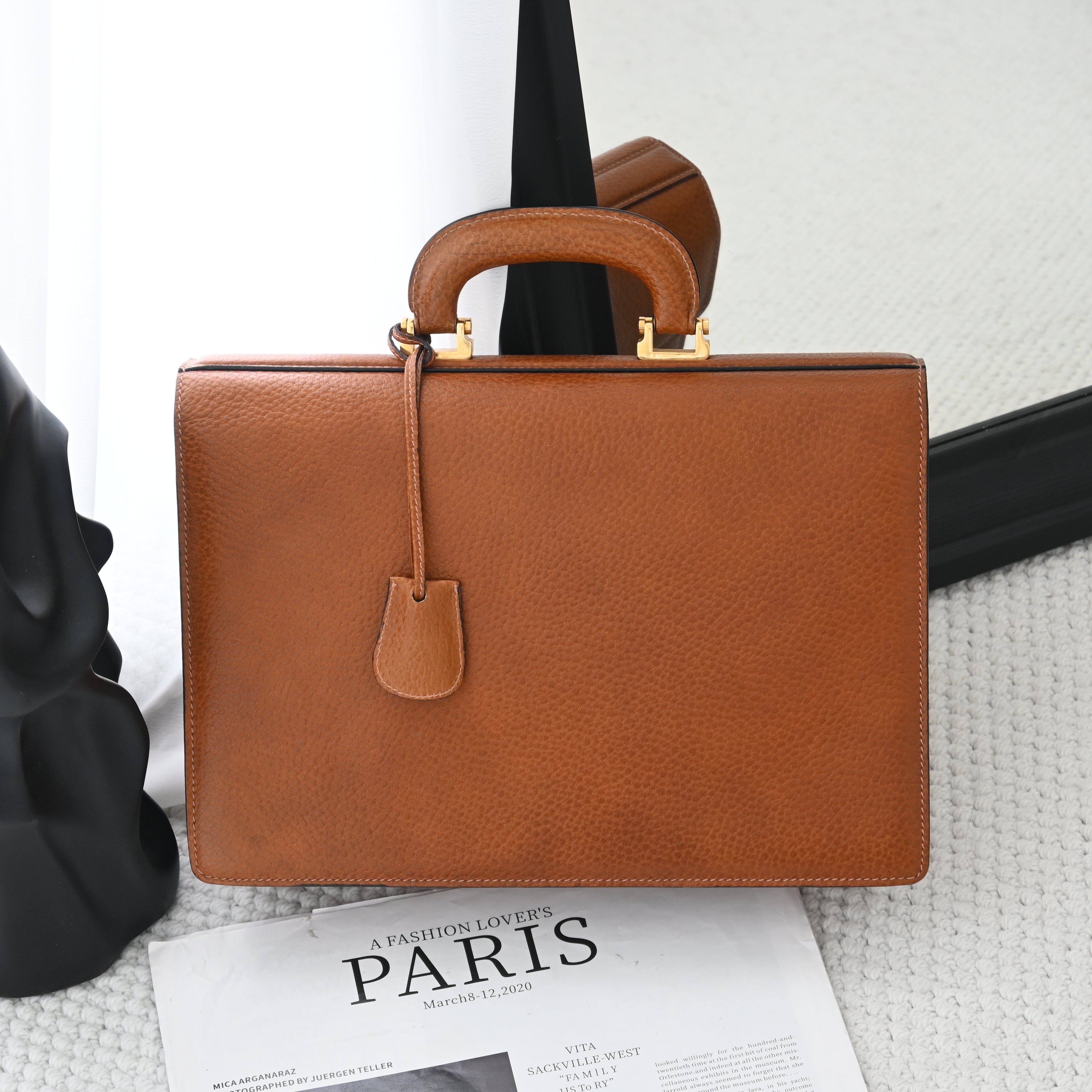 Loewe Anagram Briefcase Document Bag - Leluxe Vintage Sdn. Bhd.