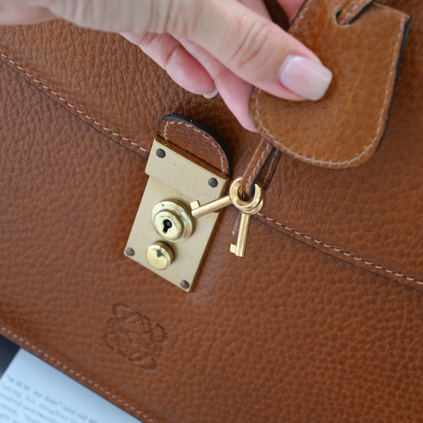 Loewe Anagram Briefcase Document Bag