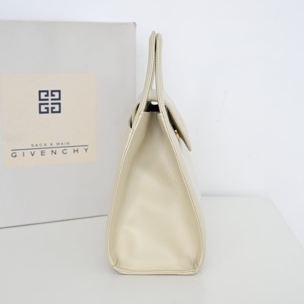 Givenchy Ivory Top Handle Bag - Leluxe Vintage Sdn. Bhd.