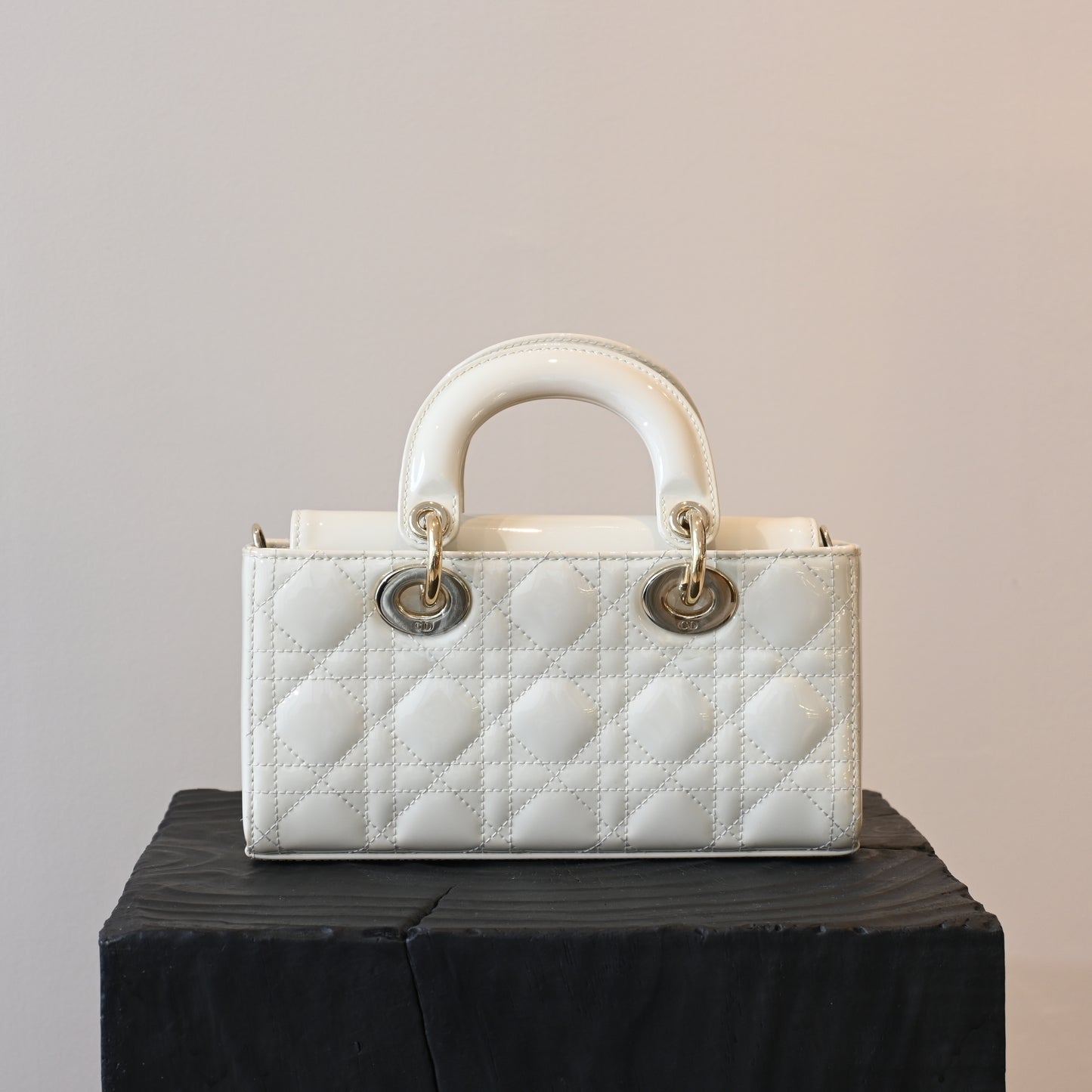 Lady Dior Small D-Joy Patent Leather - Leluxe Vintage Sdn. Bhd.