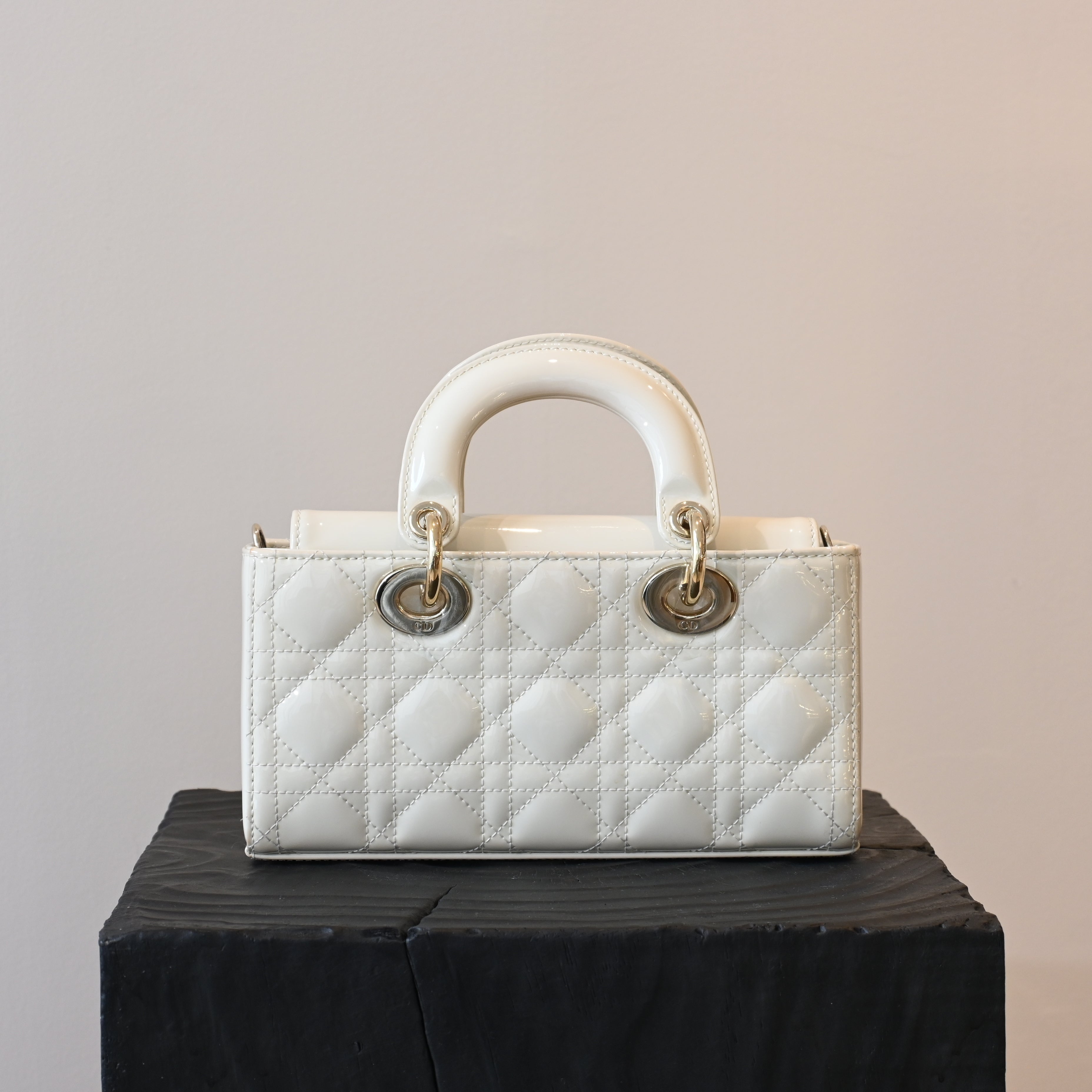 Lady Dior Small D-Joy Patent Leather - Leluxe Vintage Sdn. Bhd.