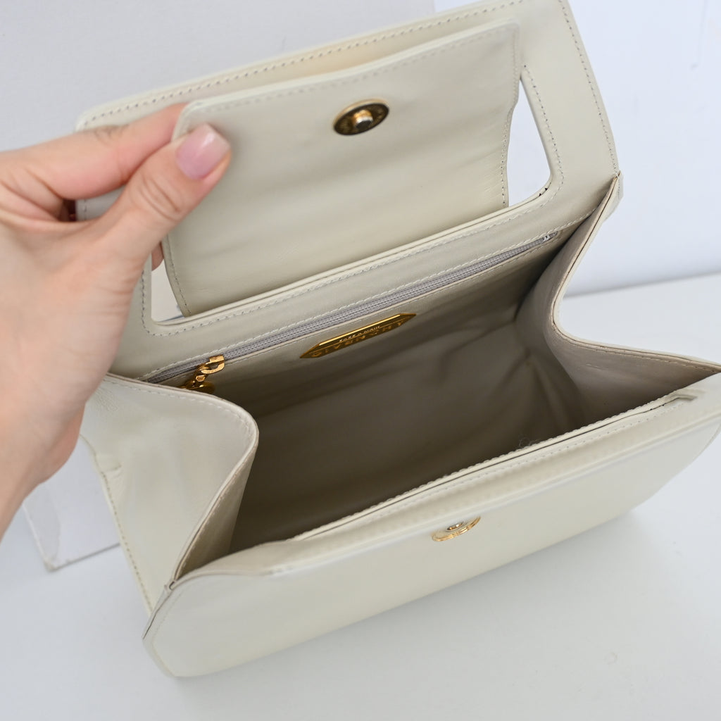 Givenchy Ivory Top Handle Bag - Leluxe Vintage Sdn. Bhd.