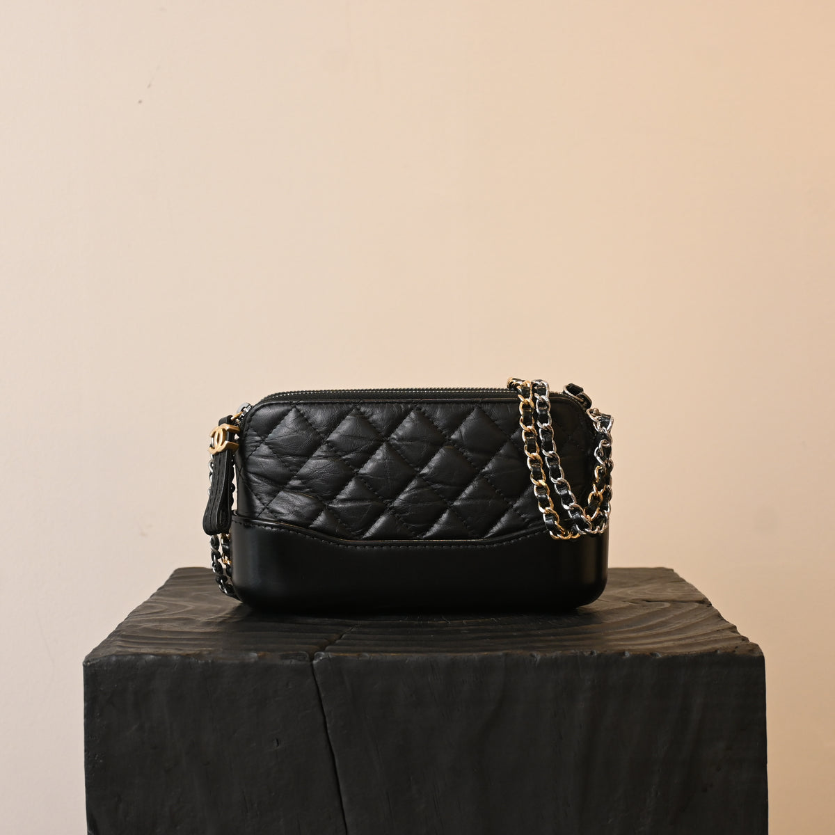 Chanel Small Gabrielle Clutch in Aged Calfskin