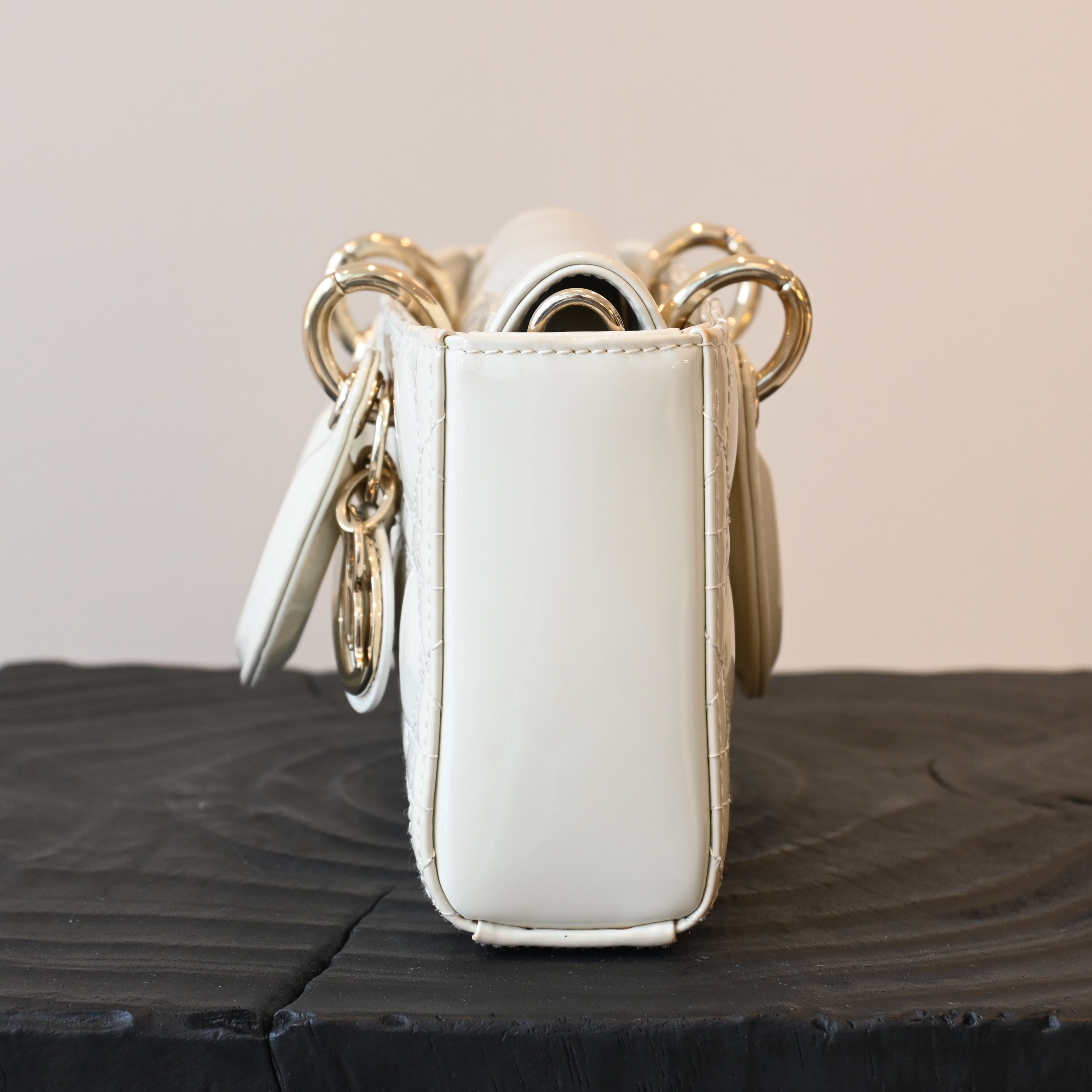 Lady Dior Small D-Joy Patent Leather - Leluxe Vintage Sdn. Bhd.