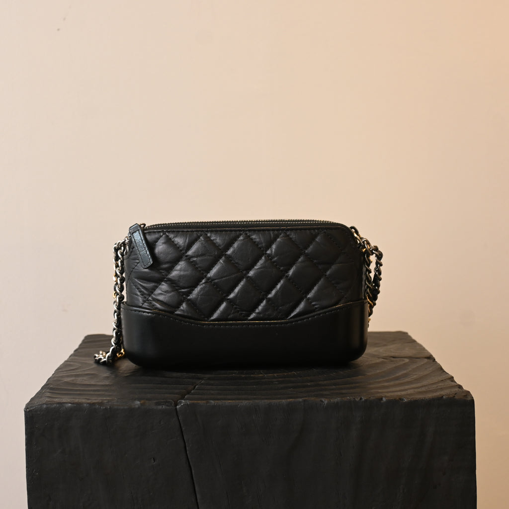 Chanel Small Gabrielle Clutch in Aged Calfskin