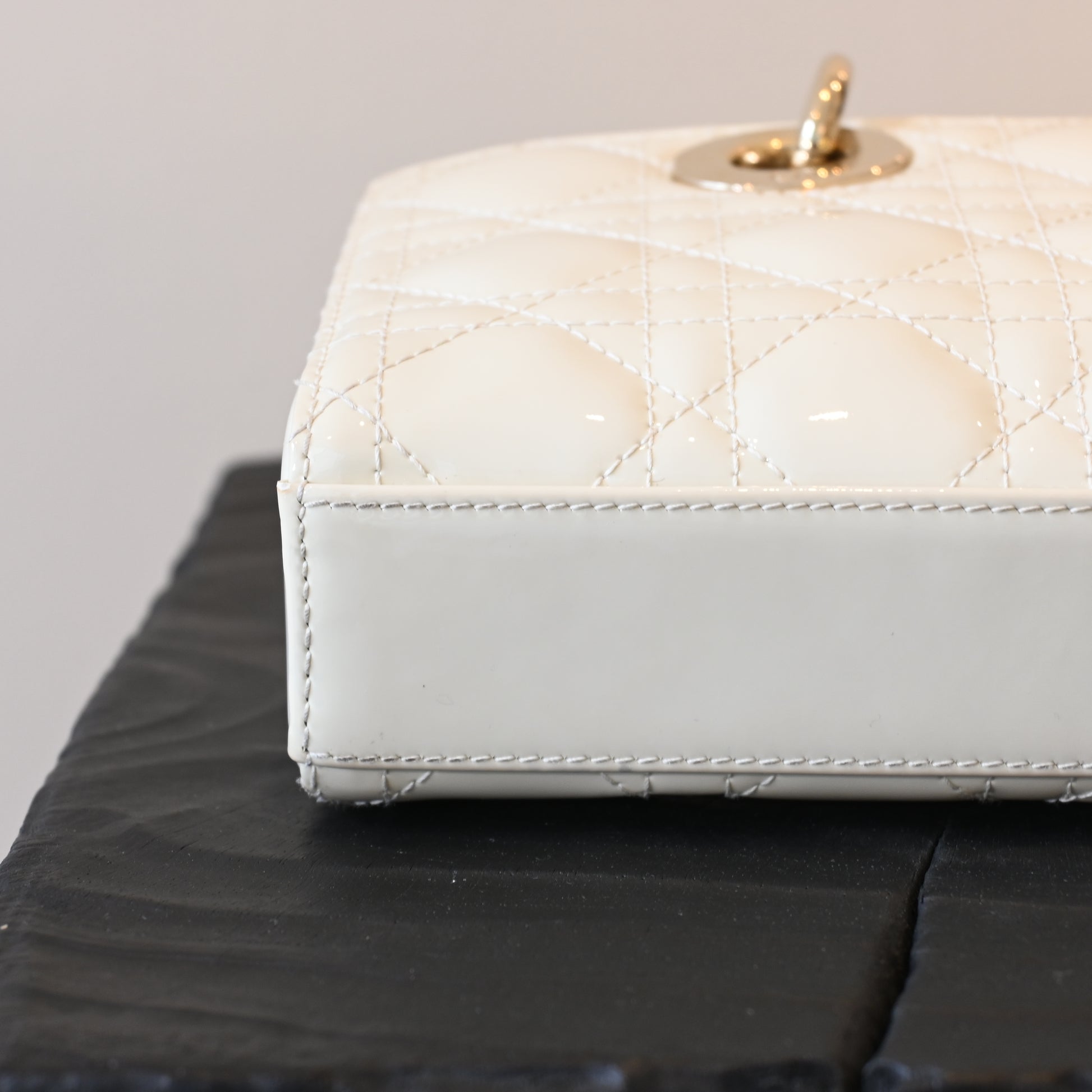 Lady Dior Small D-Joy Patent Leather - Leluxe Vintage Sdn. Bhd.