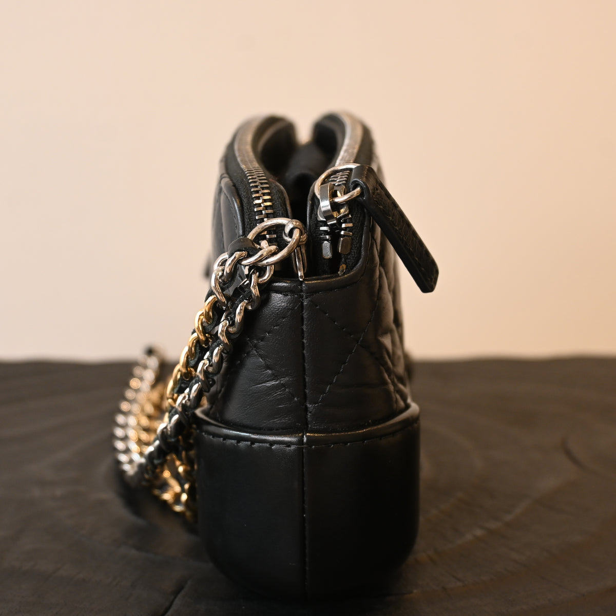 Chanel Small Gabrielle Clutch in Aged Calfskin