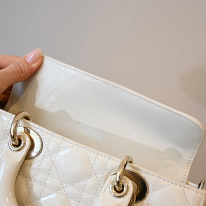 Lady Dior Small D-Joy Patent Leather - Leluxe Vintage Sdn. Bhd.