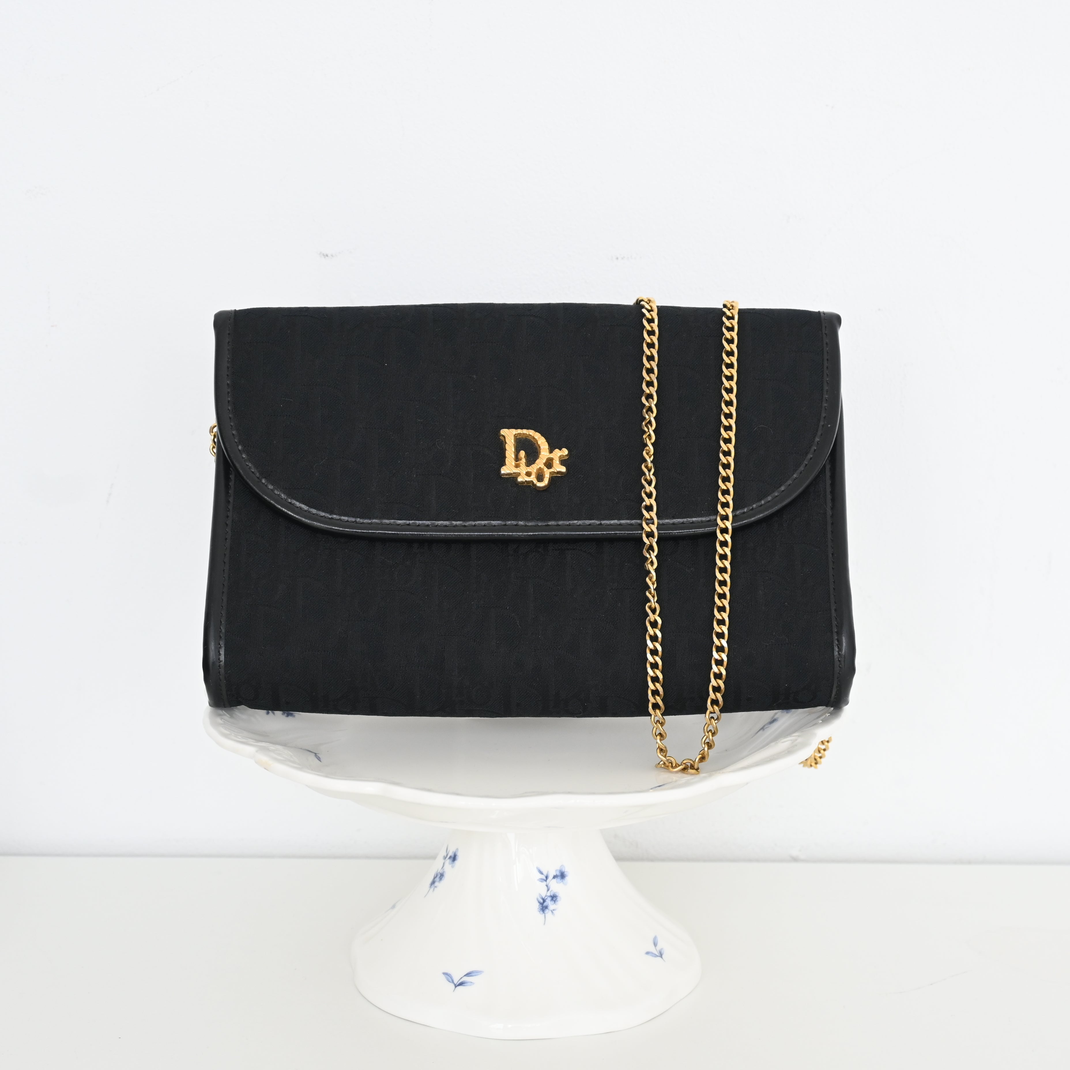 Dior Diorissimo Trotter Canvas Mini Chain Bag