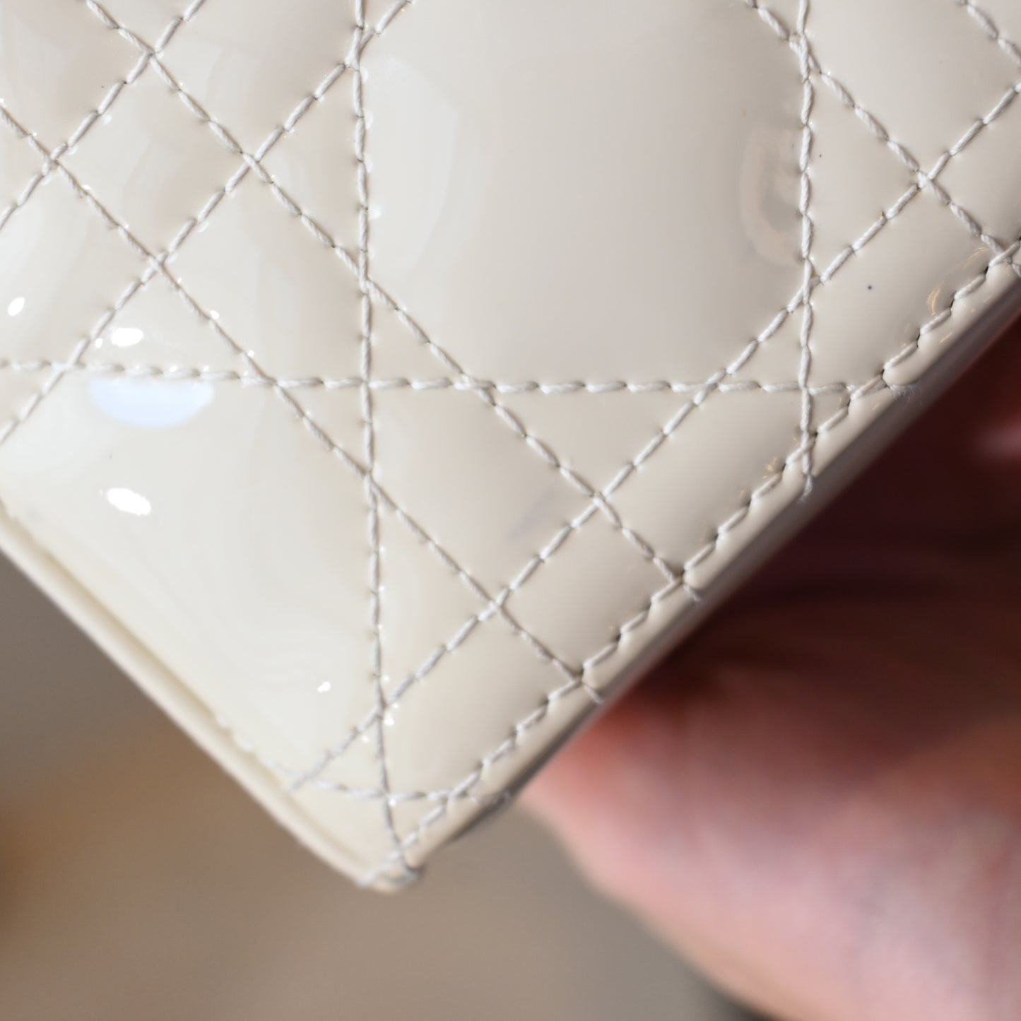 Lady Dior Small D-Joy Patent Leather - Leluxe Vintage Sdn. Bhd.