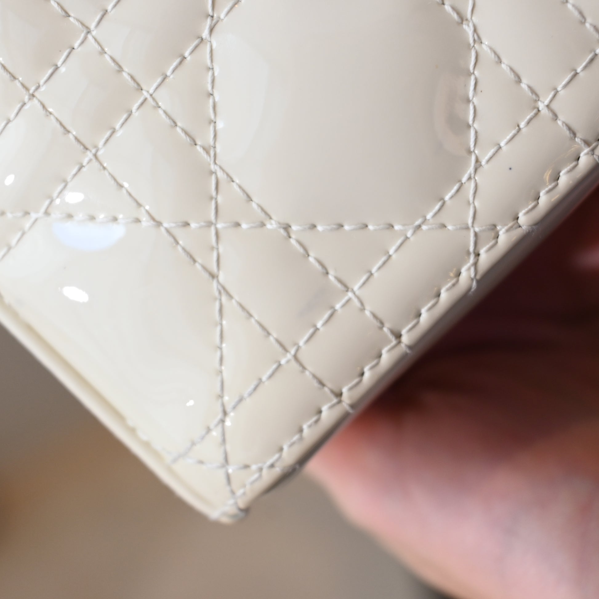 Lady Dior Small D-Joy Patent Leather - Leluxe Vintage Sdn. Bhd.