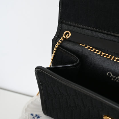 Dior Diorissimo Trotter Canvas Mini Chain Bag