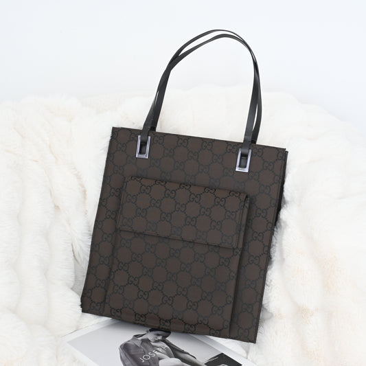 Gucci GG Brown Canvas Tote
