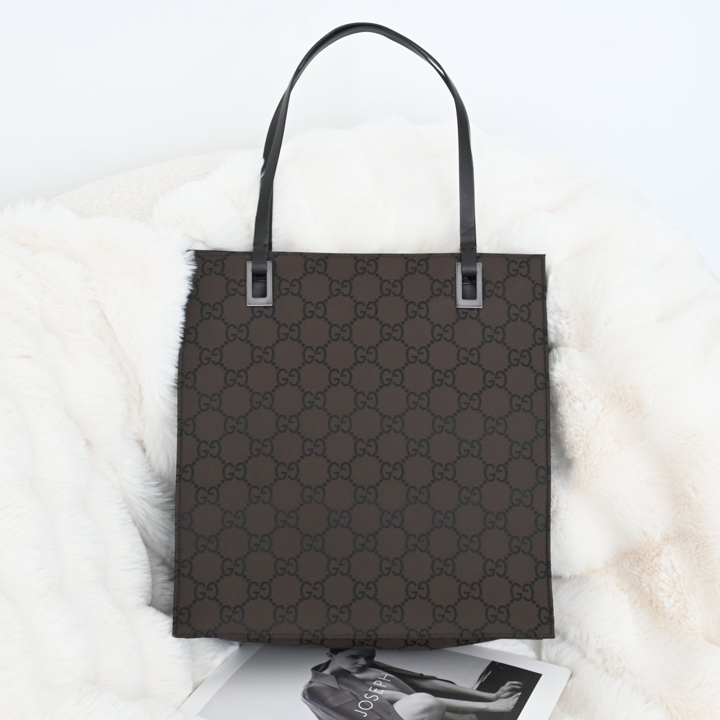 Gucci GG Brown Canvas Tote