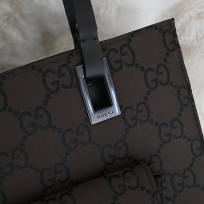 Gucci GG Brown Canvas Tote