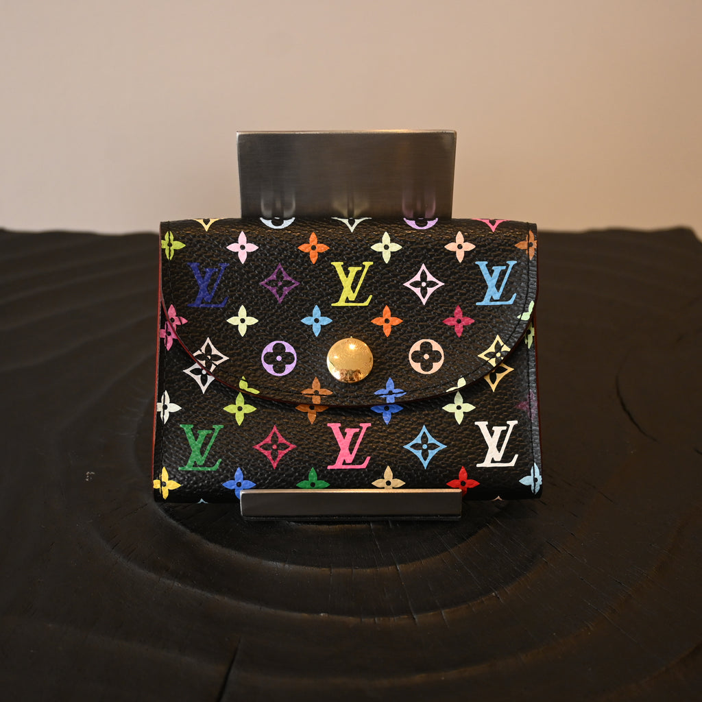 Louis Vuitton x Takashi Murakami Black Multicolor Cardholder