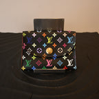 Louis Vuitton x Takashi Murakami Black Multicolor Cardholder