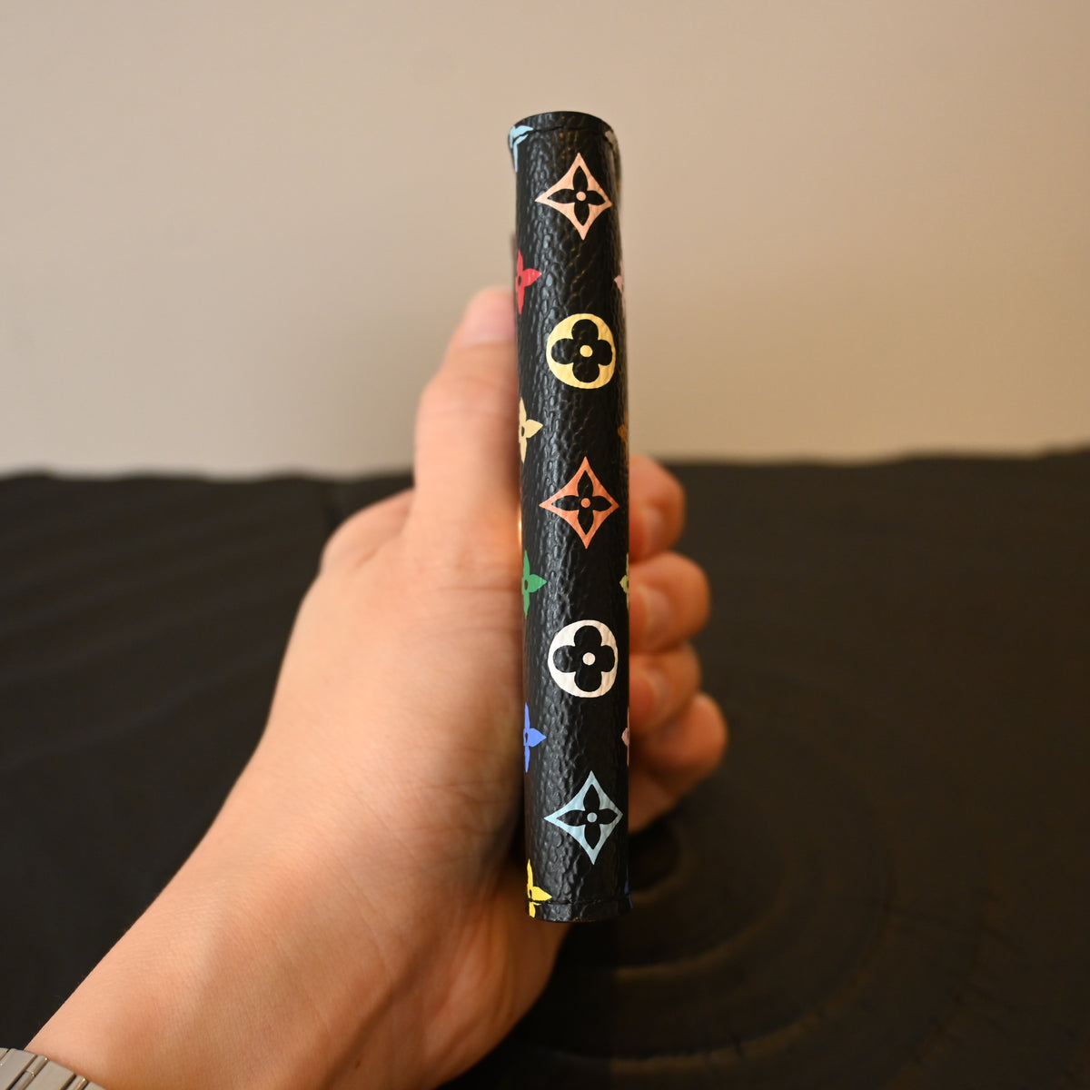 Louis Vuitton x Takashi Murakami Black Multicolor Cardholder