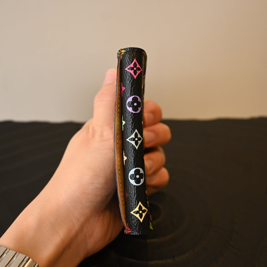Louis Vuitton x Takashi Murakami Black Multicolor Cardholder
