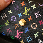 Louis Vuitton x Takashi Murakami Black Multicolor Cardholder