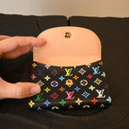 Louis Vuitton x Takashi Murakami Black Multicolor Cardholder