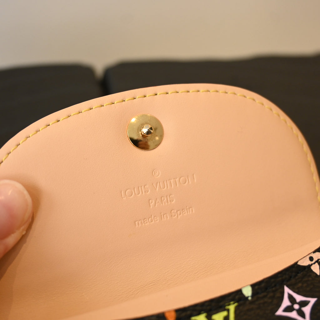 Louis Vuitton x Takashi Murakami Black Multicolor Cardholder
