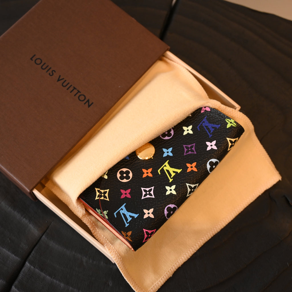 Louis Vuitton x Takashi Murakami Black Multicolor Cardholder
