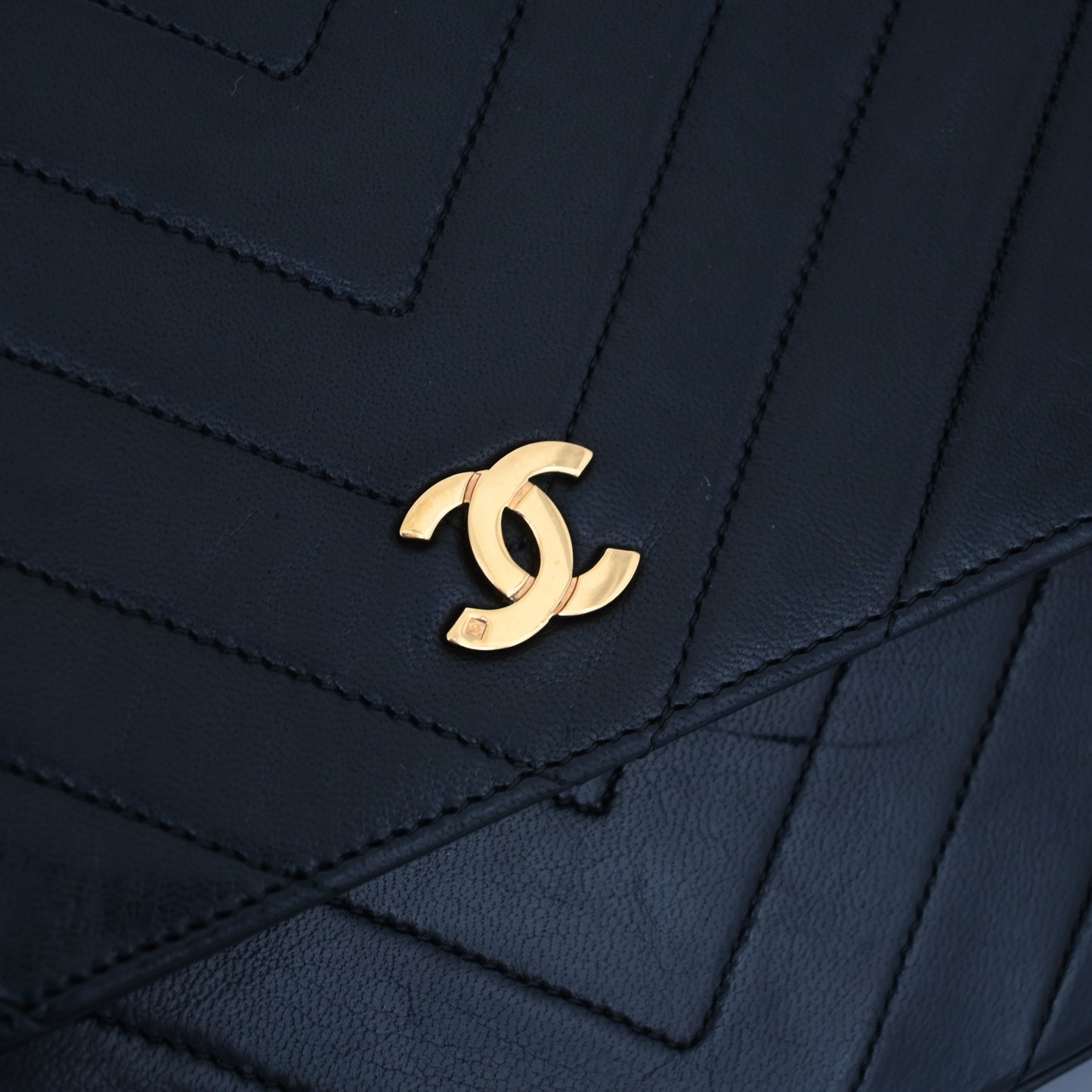 Chanel Chevron Flap Chain Shoulder Bag