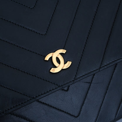 Chanel Chevron Flap Chain Shoulder Bag