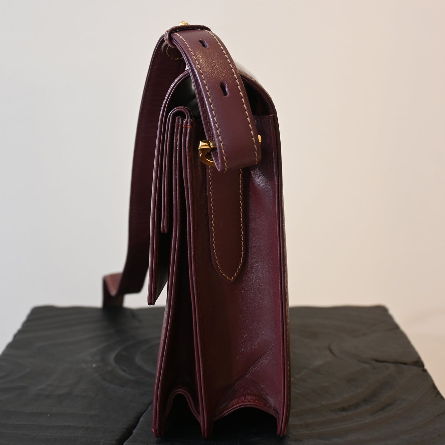 Cartier Bordeaux Envelope Bag - Leluxe Vintage Sdn. Bhd.