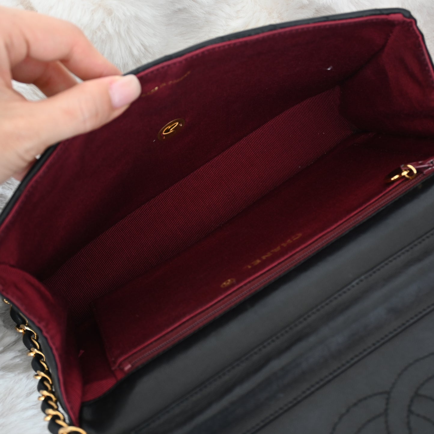 Chanel Chevron Flap Chain Shoulder Bag