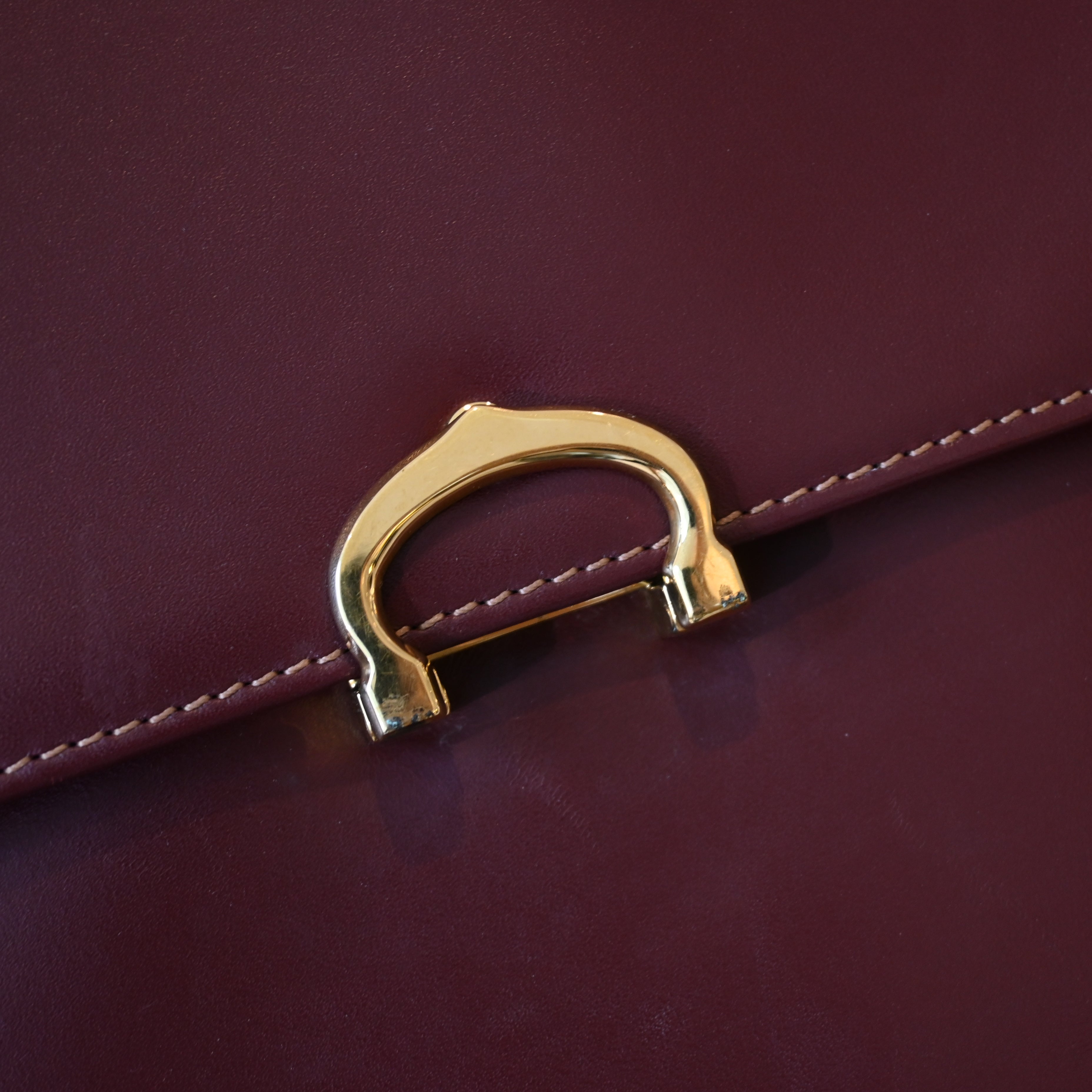 Cartier Bordeaux Envelope Bag - Leluxe Vintage Sdn. Bhd.