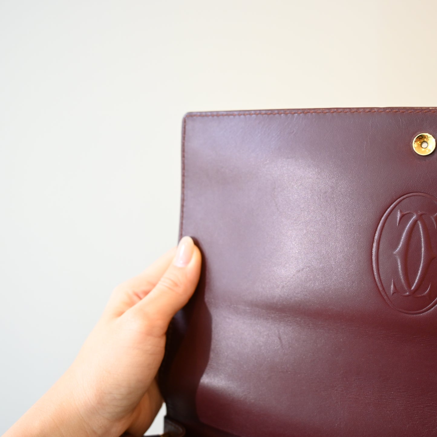 Cartier Bordeaux Envelope Bag - Leluxe Vintage Sdn. Bhd.