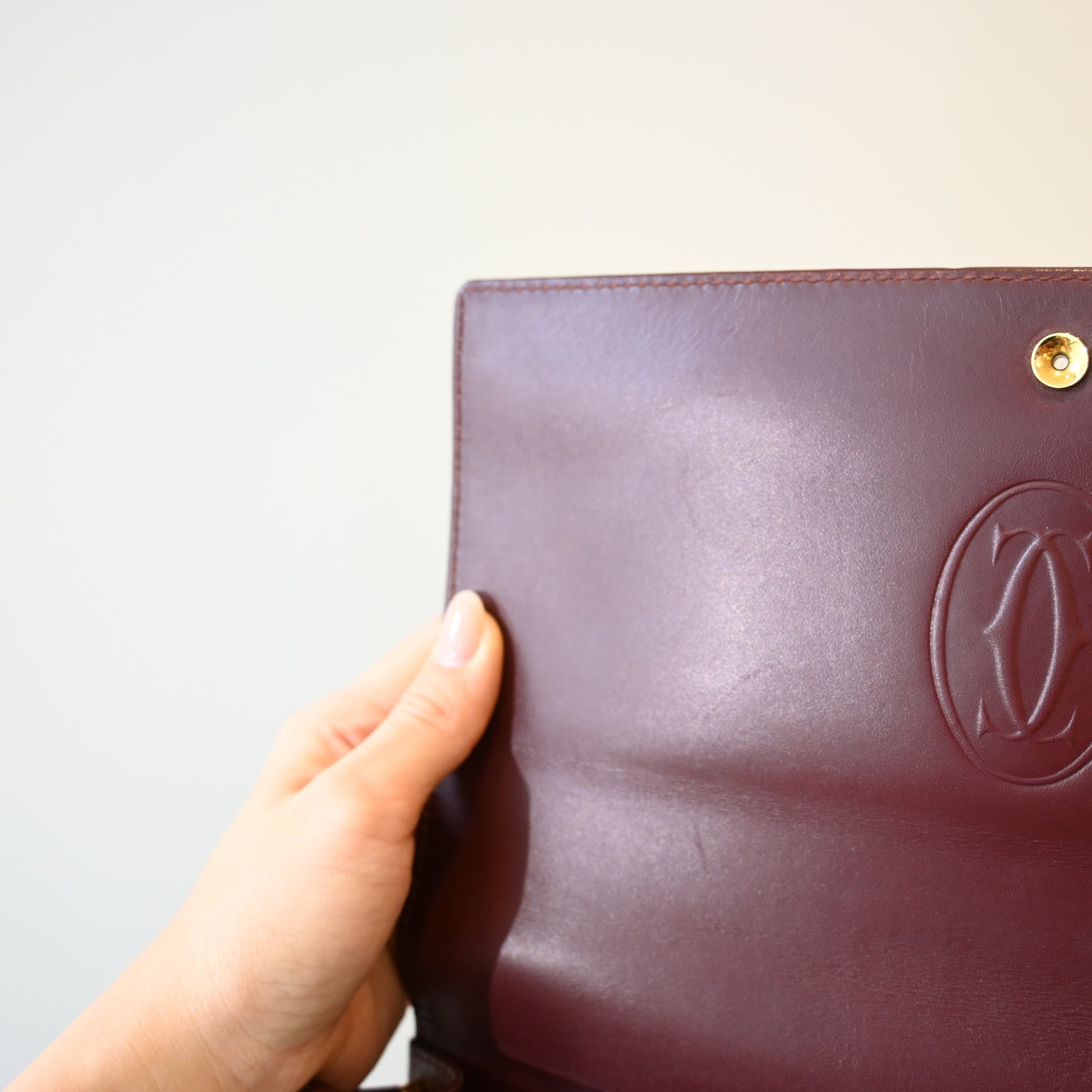 Cartier Bordeaux Envelope Bag - Leluxe Vintage Sdn. Bhd.