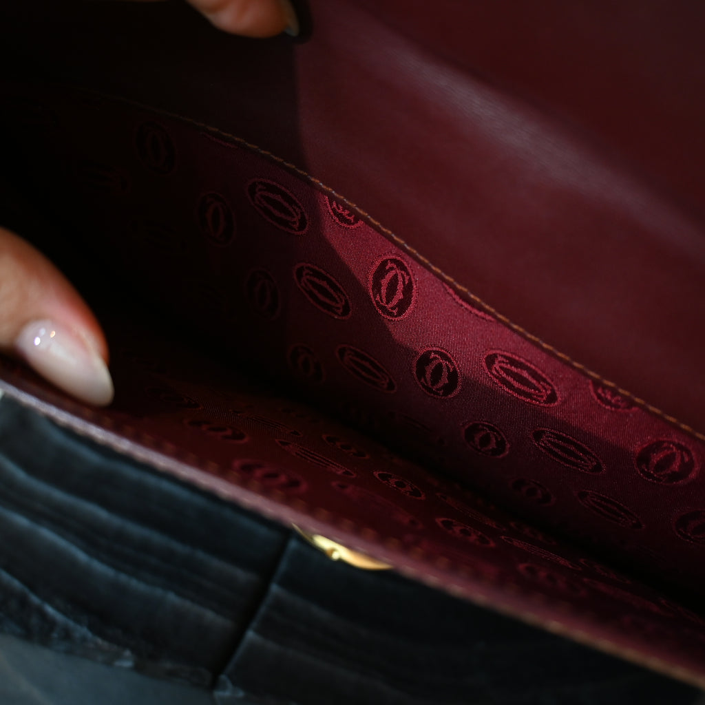Cartier Bordeaux Envelope Bag - Leluxe Vintage Sdn. Bhd.