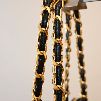 Chanel Logo Caviar Skin Mini Chain Tote - Leluxe Vintage Sdn. Bhd.