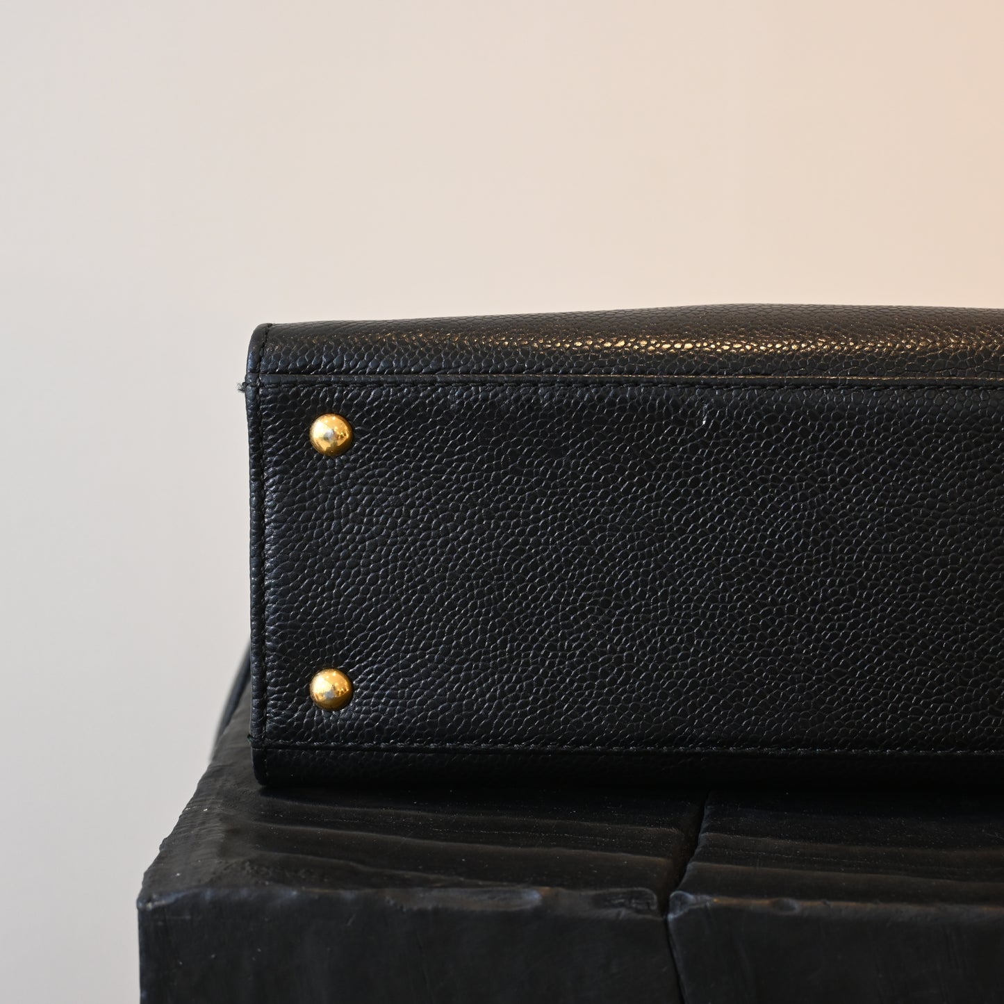Chanel Logo Caviar Skin Mini Chain Tote - Leluxe Vintage Sdn. Bhd.