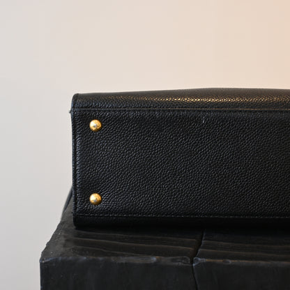 Chanel Logo Caviar Skin Mini Chain Tote - Leluxe Vintage Sdn. Bhd.