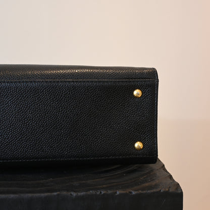 Chanel Logo Caviar Skin Mini Chain Tote - Leluxe Vintage Sdn. Bhd.